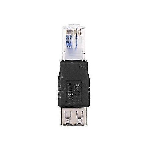 USB A Female to Ethernet RJ45 Male Adapter Converter Router Connector Plug Socket LAN Network