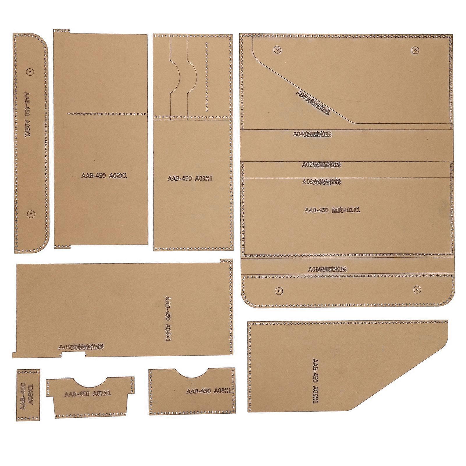 Acrylic Template Kit Transparent Clear Handbag HandMade DIY Making Tool AAB-450
