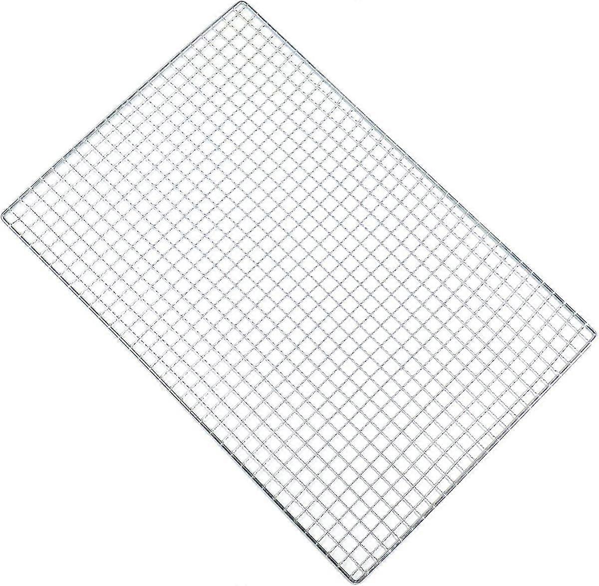 Confezione da 5 reti di ricambio per griglia in rete in acciaio inossidabile per barbecue da campeggio Strumenti da picnic all'aperto (dimensioni: 30 * 50 cm)