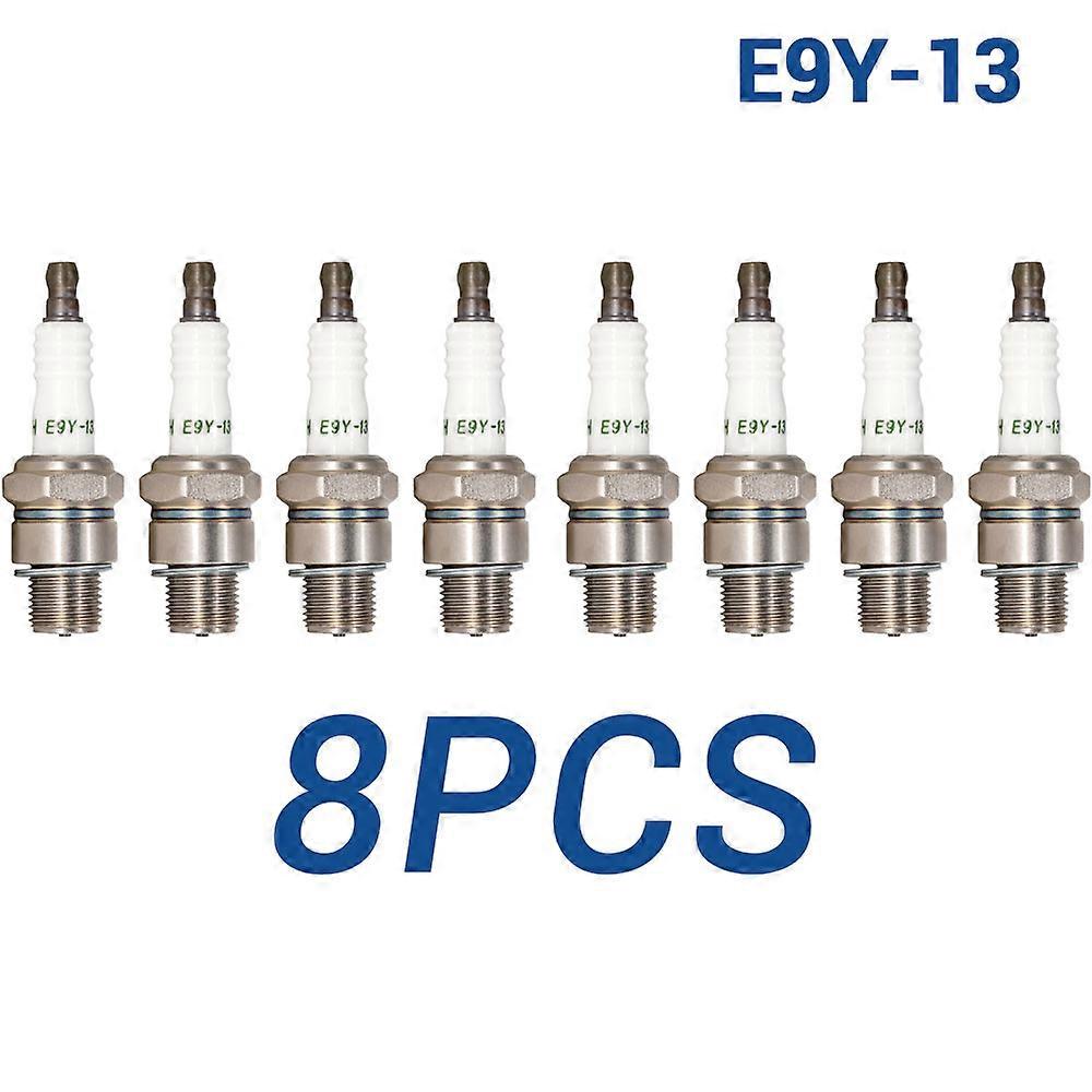 2/4/6/8PCSS Tandard Torch E9Y-13 Marine Boat Spark Plug Compatible with Bujia 2852 for BUHW Denso 6001 Champion QL76V