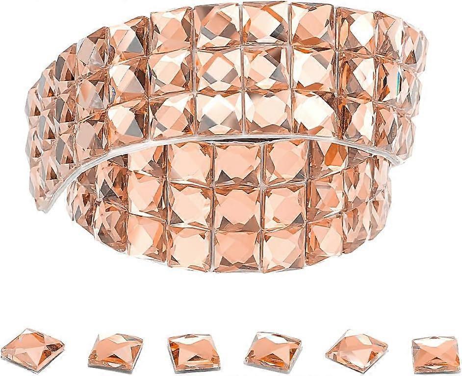 564 件玻璃自粘水钻瓷砖 10 毫米自粘玻璃马赛克瓷砖迷你迪斯科球瓷砖方形镜面瓷砖贴纸用于墙壁 DIY 工艺品 P