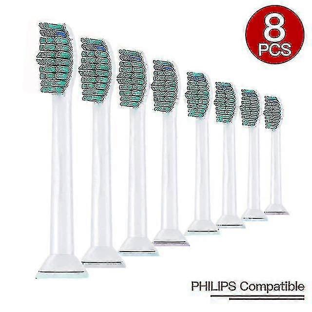 8 Pack Replaceable Toothbrush For Flexcare Clean Y Hx3/6/9 Brush -