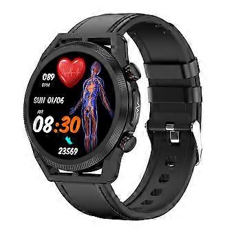schwarzes Silikon Smartwatch Touch-Display Fitness-Tracker mit Herzfrequenz-Blutsauerstoff-Schlafmonitor, Sportmodus-Smartwatch, kompatibel mit iOS Andr