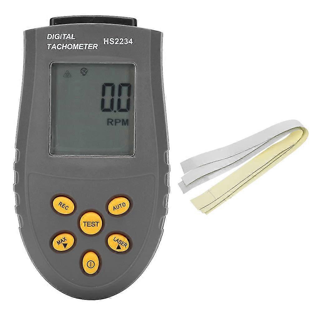 Tachometer,non-contact Digital Display Speedometer,corrosion,with Led Backlit Wide Measuring Range(black)