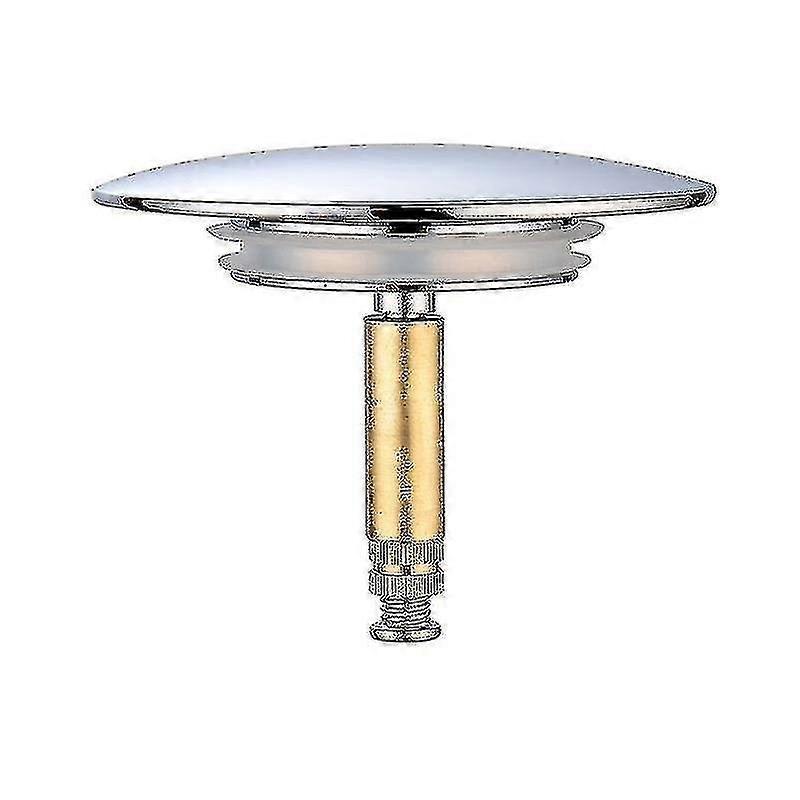 Bette Bath Stopper, 70 Mm, With Double Seal, Height Adjustable, Universal Bath Stopper, Sink Valve, Hardened Brass With Chrome Finish, Rust Proof Bat