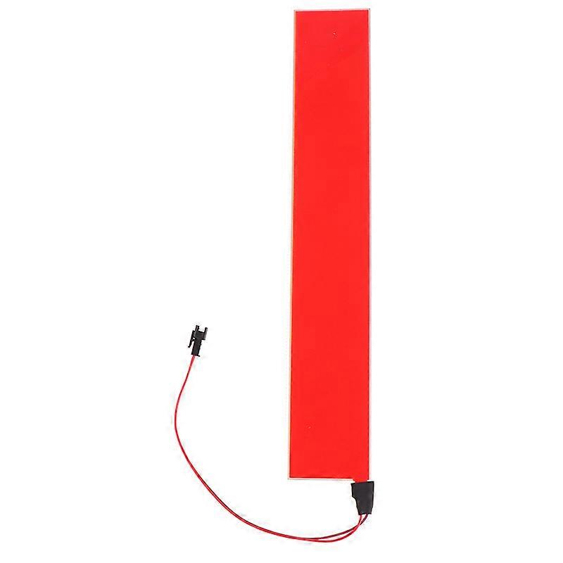 1 ADET Esnek EL Işık Paneli Elektrominesans Arka Işık Şeridi Lambası Ev Araba Partisi için 30.3x5.3cm