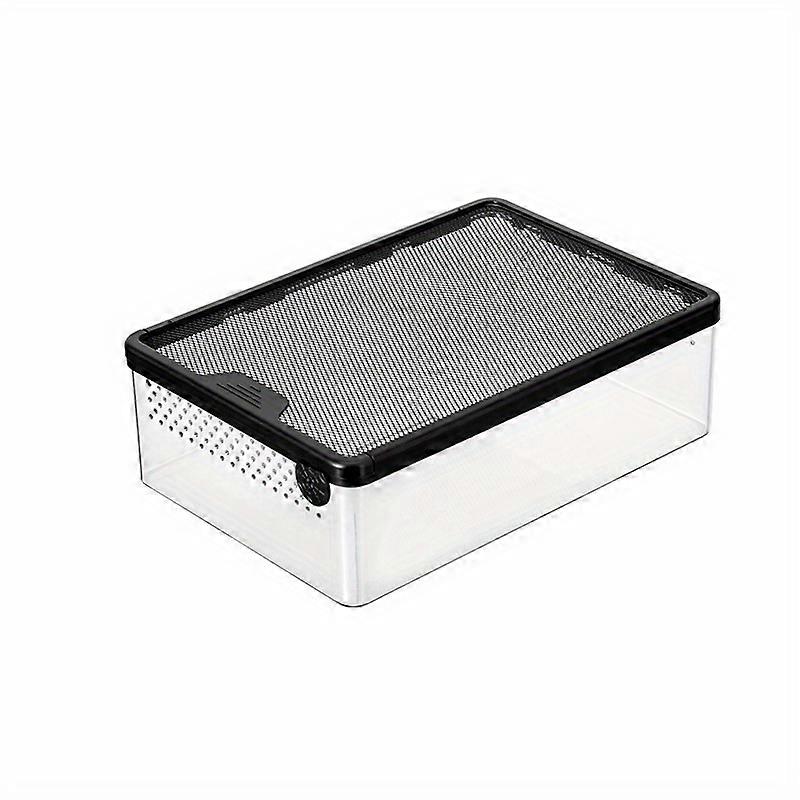 1pc Premium Reptile Breeding Terrarium - Secure Escape Proof Design for Horn Frogs, Snakes & Turtles - Slide Top Climbing Pet Habitat with Safe Cover