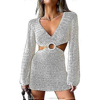 Swim Cover Up For Women 2024 Summer Swimsuit Coverup Sexy Beach Crochet Dress-ZZY