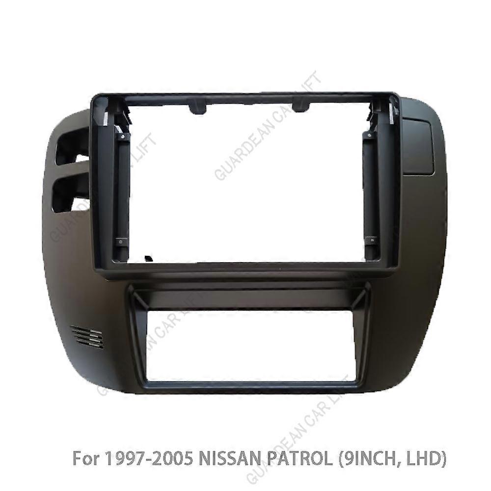 For Nissan Patrol 1997-2005(9Inch) Car Radio Fascias GPS MP5 Android Stereo DVD Player 2 Din Head Unit Panel Dash Frame Trim Kit