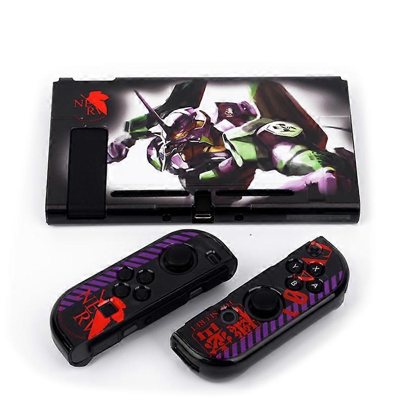 Protective Case Hard PC Shell Anti-Shock Split Cover for Nintendo Switch Can fit into the base Cartoon case