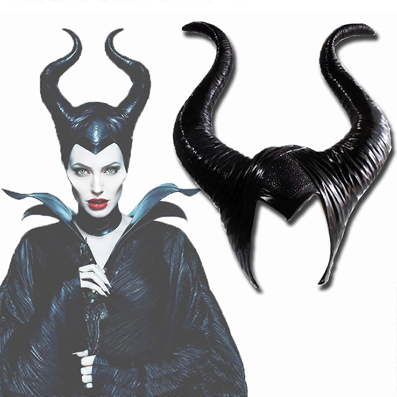 Maleficent κέρατα Cosplay κοστούμι κακό μάγισσα βασίλισσα αποκριάτικο κόμμα καλύμματα κεφαλής