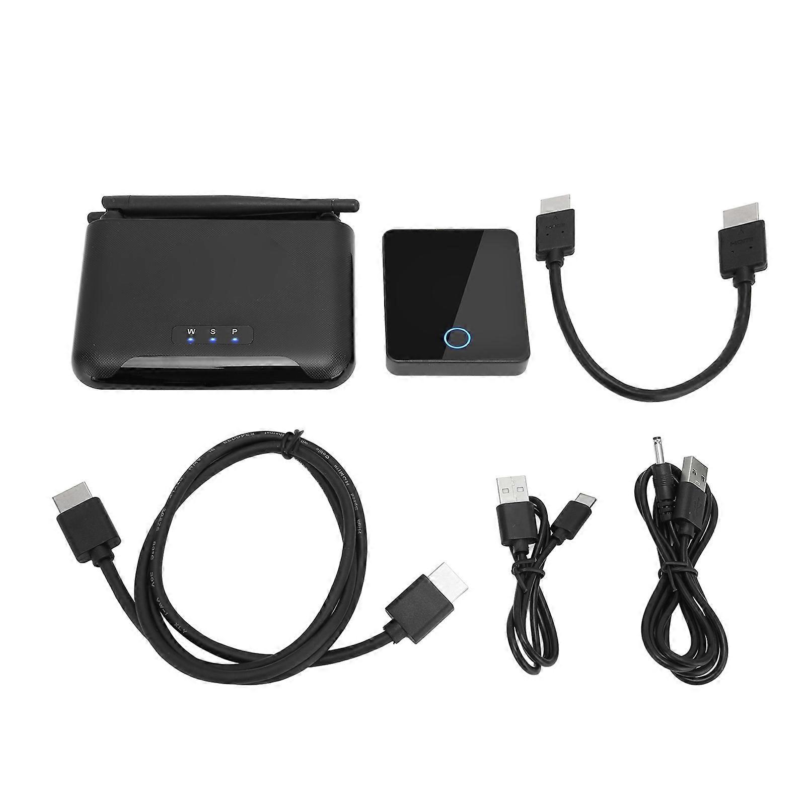 Wireless HD Multimedia Interface Extender 4K Stereo 3D DC 5V Plug and Play AV Transmitter Receiver for Conference 813