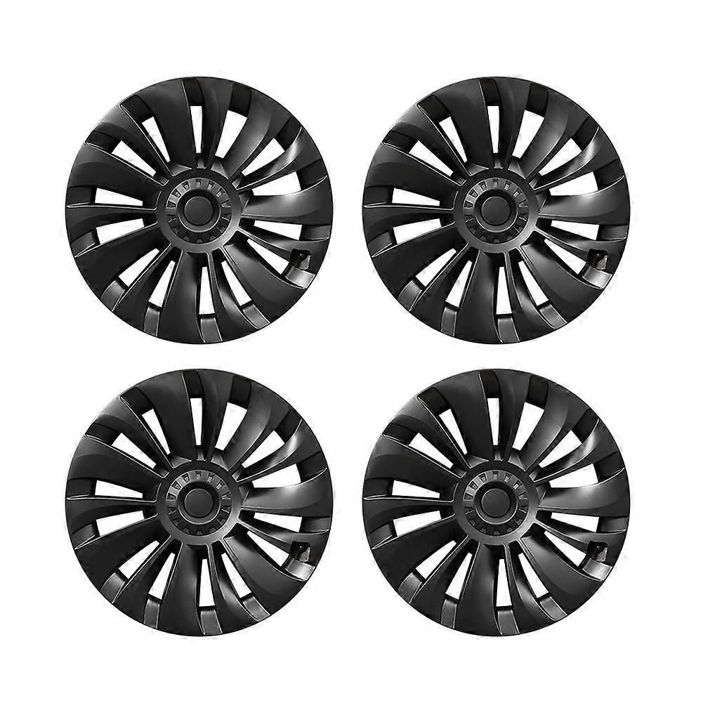 4/1PC 19 Inch Hub Cap Performance Replacement Wheel Cap Automobile Hubcap Full Rim Cover Accessories for Tesla Model Y All Year