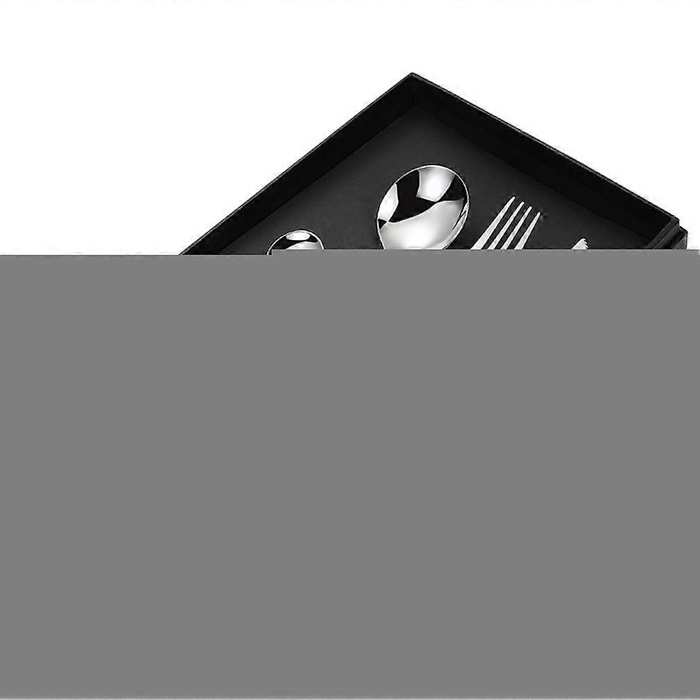 4pcs Cutlery Set Tableware Tableware Spoons Knife Fork Stainless Steel Silver