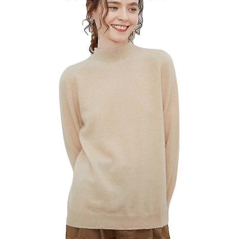 Effen wollen trui voor dames