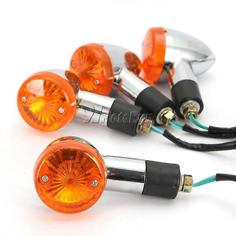 2/4st Motorcykel Bullet Blinkers Indikator För Kawasaki Vulcan VN 500 750 800 900 1500 1600 1700 2000 Custom Classic