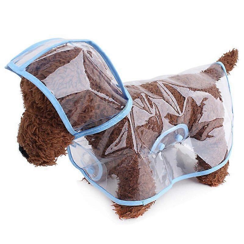 Pet Dog Puppy Transparent Rainwear Raincoat Pet Hooded Waterproof Jacket Clothes Soft Pvc Raincoat Suitable For Dogs Rain Poncho Rain Suits