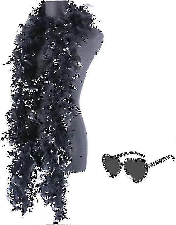 ريشة البواء مع القلب بدون إطار4 قدم ريشة بوا لحزب البكالوريوس هالوين عيد الميلاد زي التبعي