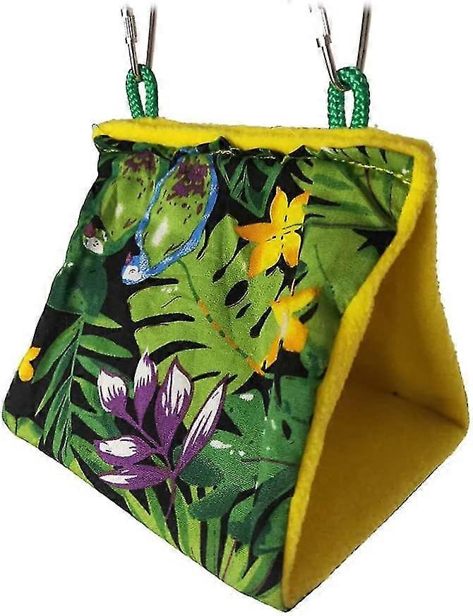 Parrot Hammock Rainforest Printed Hanging Sleeping Bed(25x18x18cm)