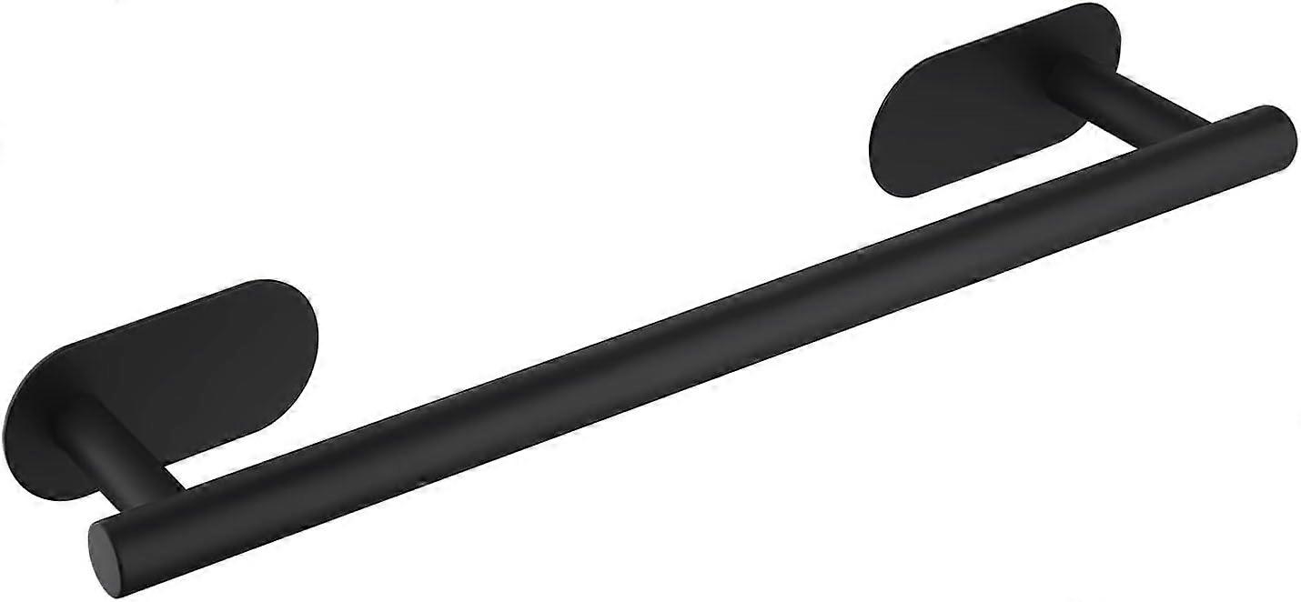 seinälle asennettava pyyheteline musta itseliimautuva pyyheteline 40 cm kylpyhuoneen pyyheteline 304 ruostumaton teräs matta musta.