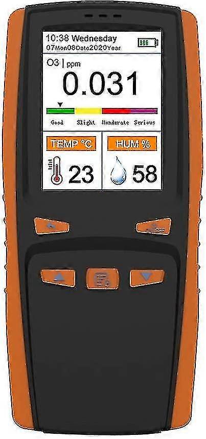 Bärbar ozonanalysator Multifunktionell O3 ozonmätare Luftdetektor Smart sensor Ozonmätare Luftkvalitet Föroreningsmonitor Hög kvalitet