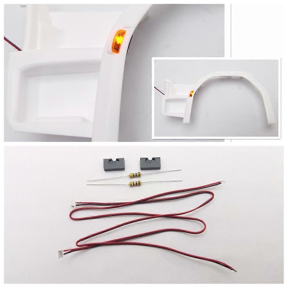 1 Set Mini Tergicristallo in metallo argento per 1/14 Tamiya