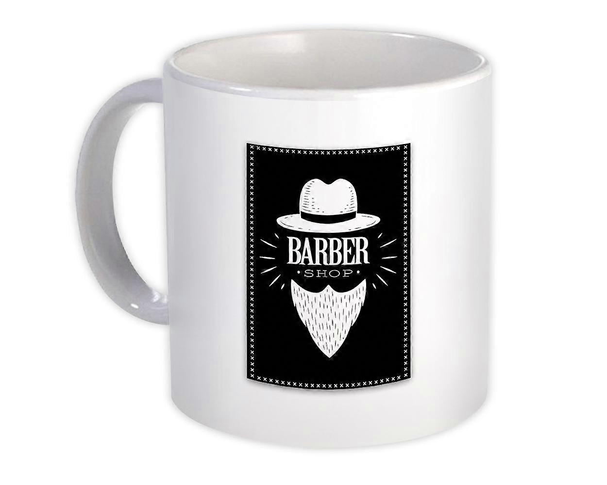 Gift Mug: Barber Shop Hat Beard