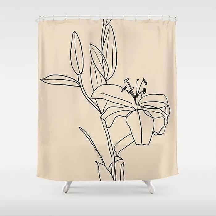 Bathroom Shower Curtain Design Style - 1