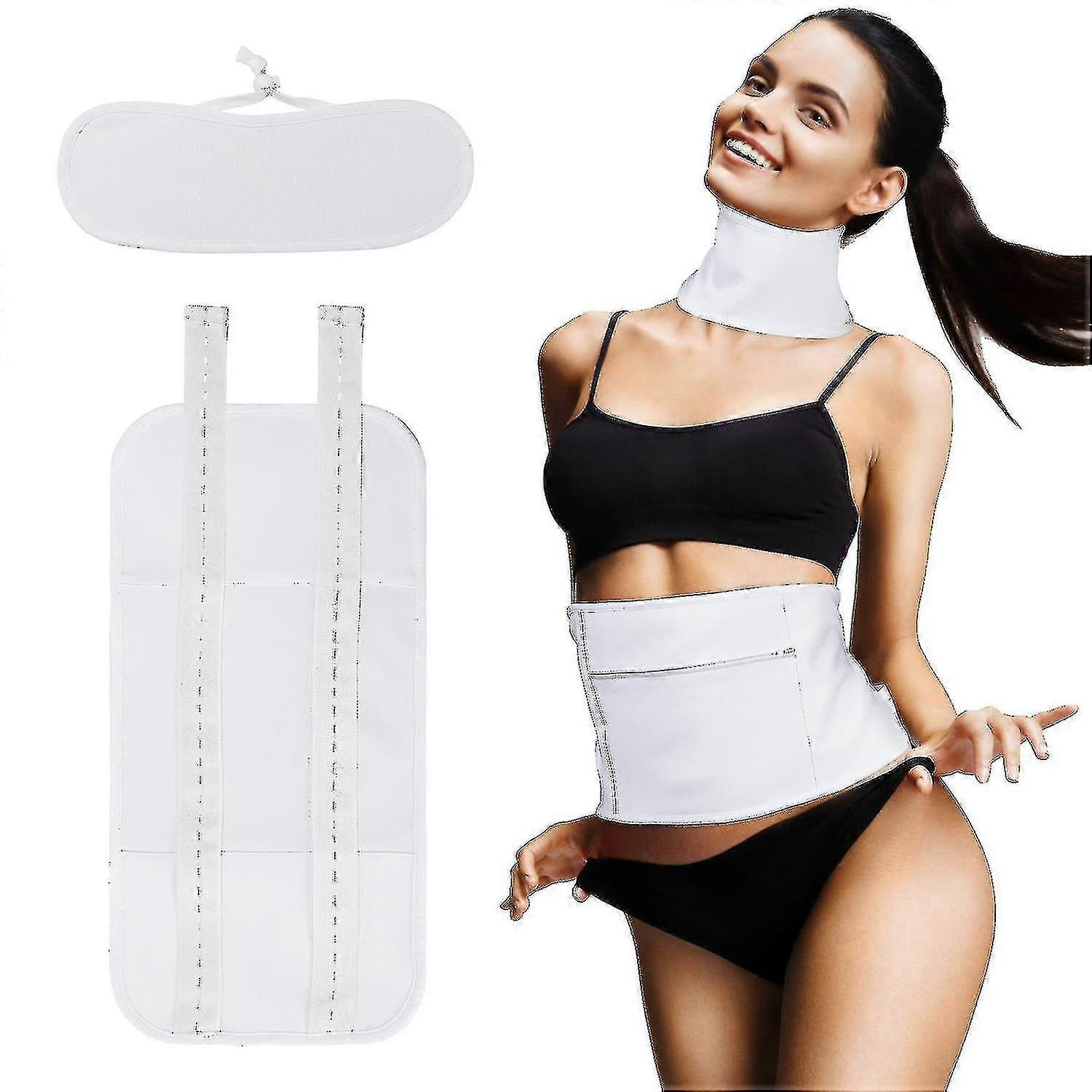 2pcs Rizinusölpackung Wrap, wiederverwendbares Bio-Rizinusöl-Pack-Kit für Bauch und Hals, Rizinusölpackung Tw