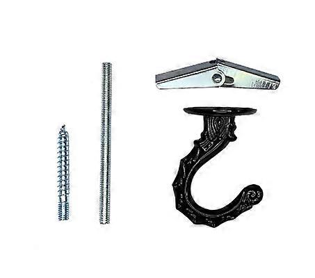 2 Sets of Ceiling Mount Hooks Heavy Duty Swag Toggle Hooks Metal Ceiling Hooks Zinc Alloy Hooks