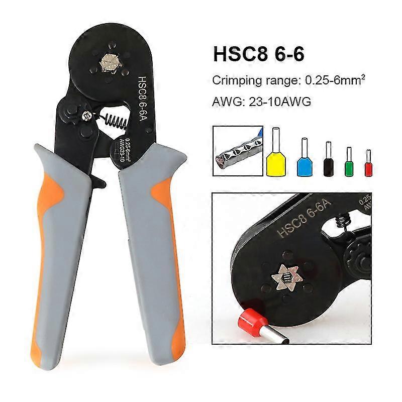 Tubular Terminal Crimping Pliers Hand Tools Electrician Crimping Tool Electrical Terminals Clamp Terminal Hsc8 6-4 6-6