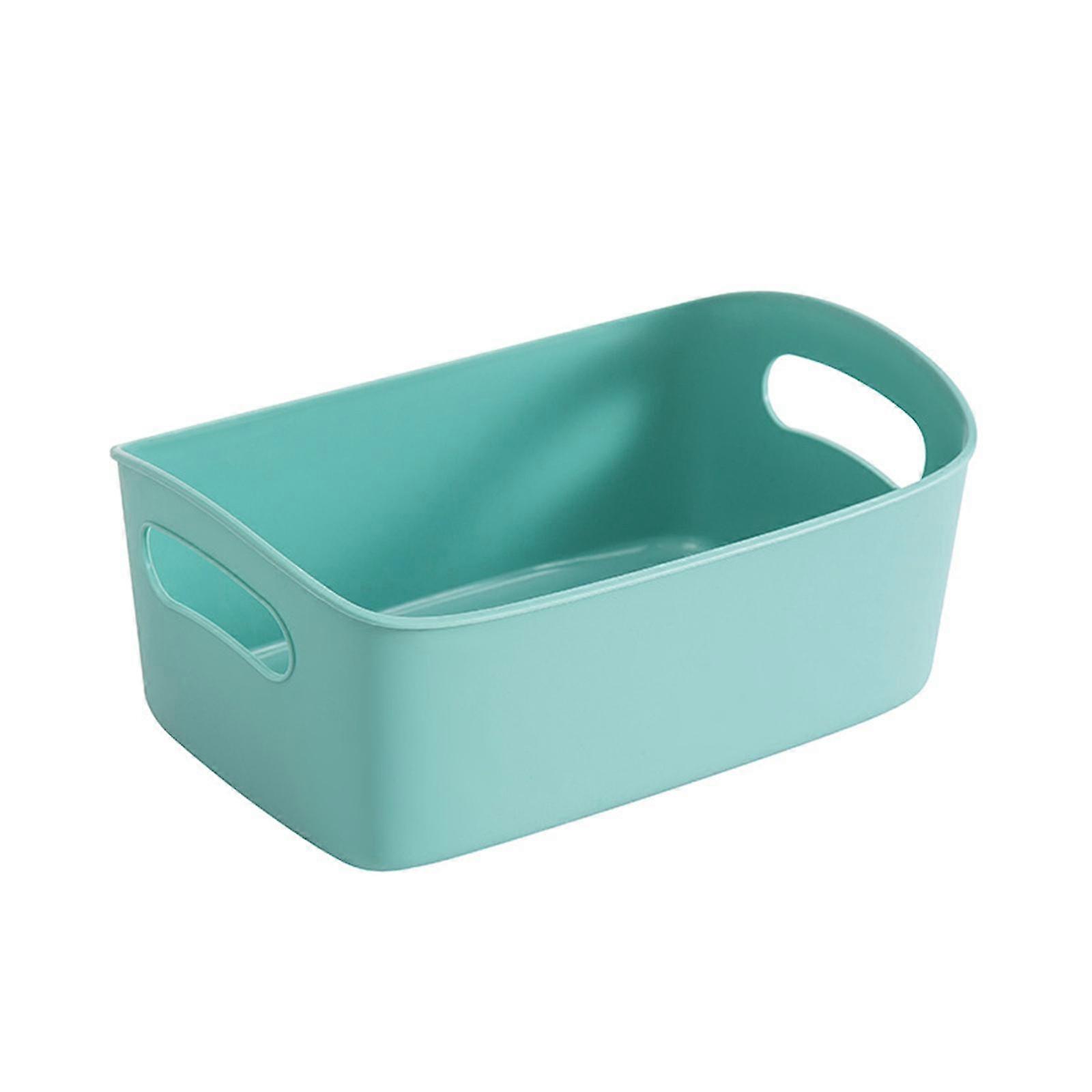 Flexible Storage Basket With Handles Portable Desktop Sundries Snack Organizer Bins For Shelves Thick Pp Material 3 Size