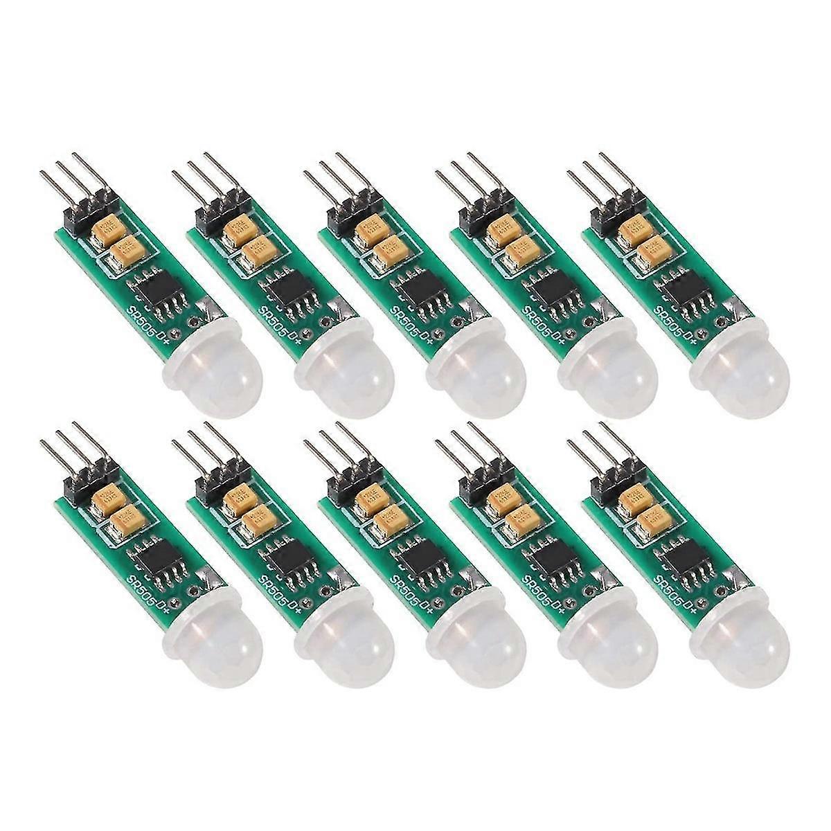 10pcs -sr505 Ajuster Ir Pyroélectrique Infrarouge Mini Pir Module Détecteur De Mouvement Capteur Module Pour XH