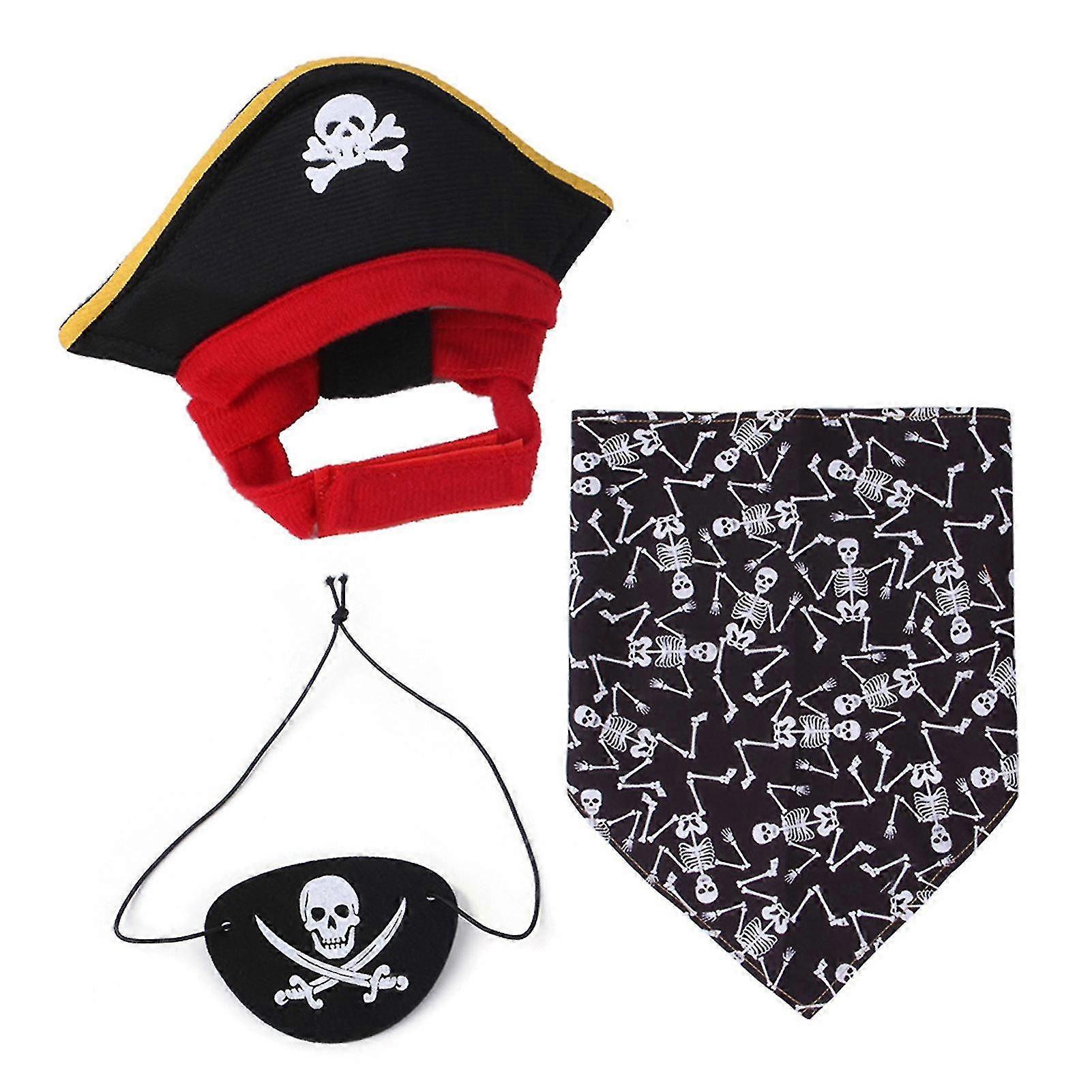 Pirate Shape Hat Adjustable Design For Pets Wearing X