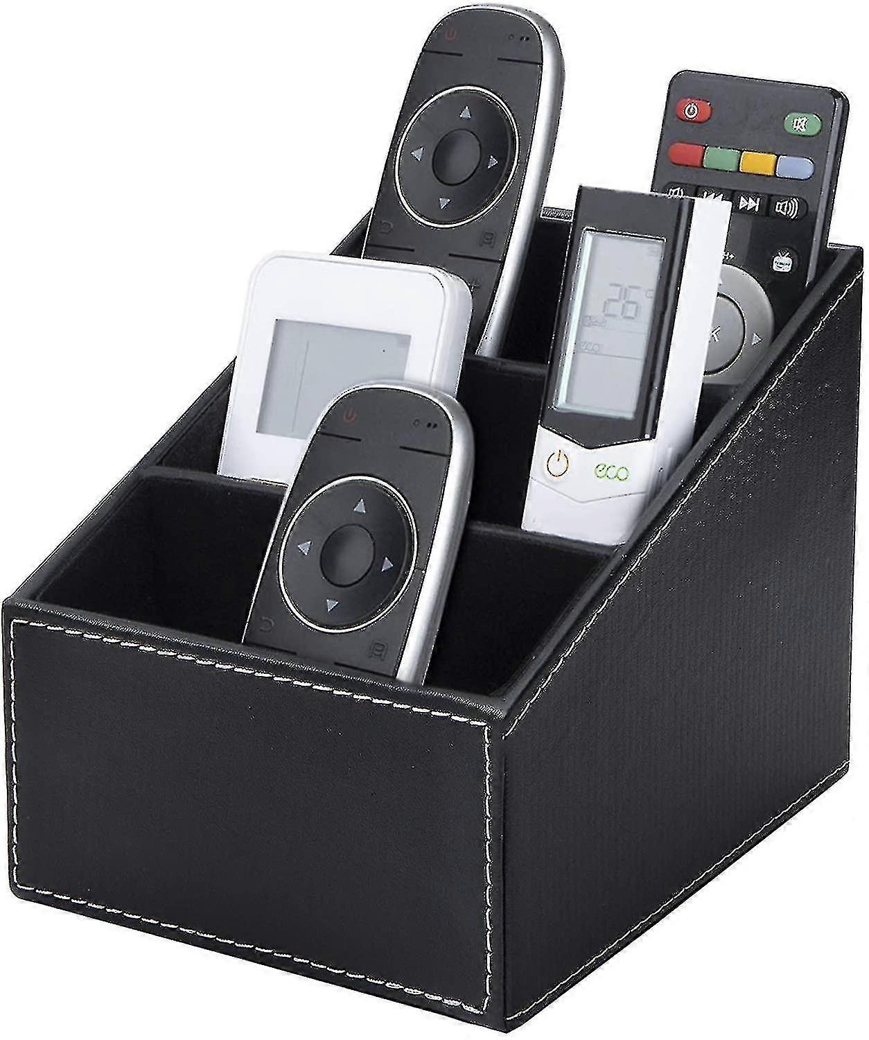 Tv Remote Control Storage Box With 3 Compartments