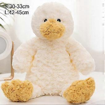 Adorable Frog Duck Plushie Utstoppede tegneseriedyr Blue Bow White Duck Dog Plysj Baby Appease Leketøy For Barn Bursdagsgave 45cm Duck Byx
