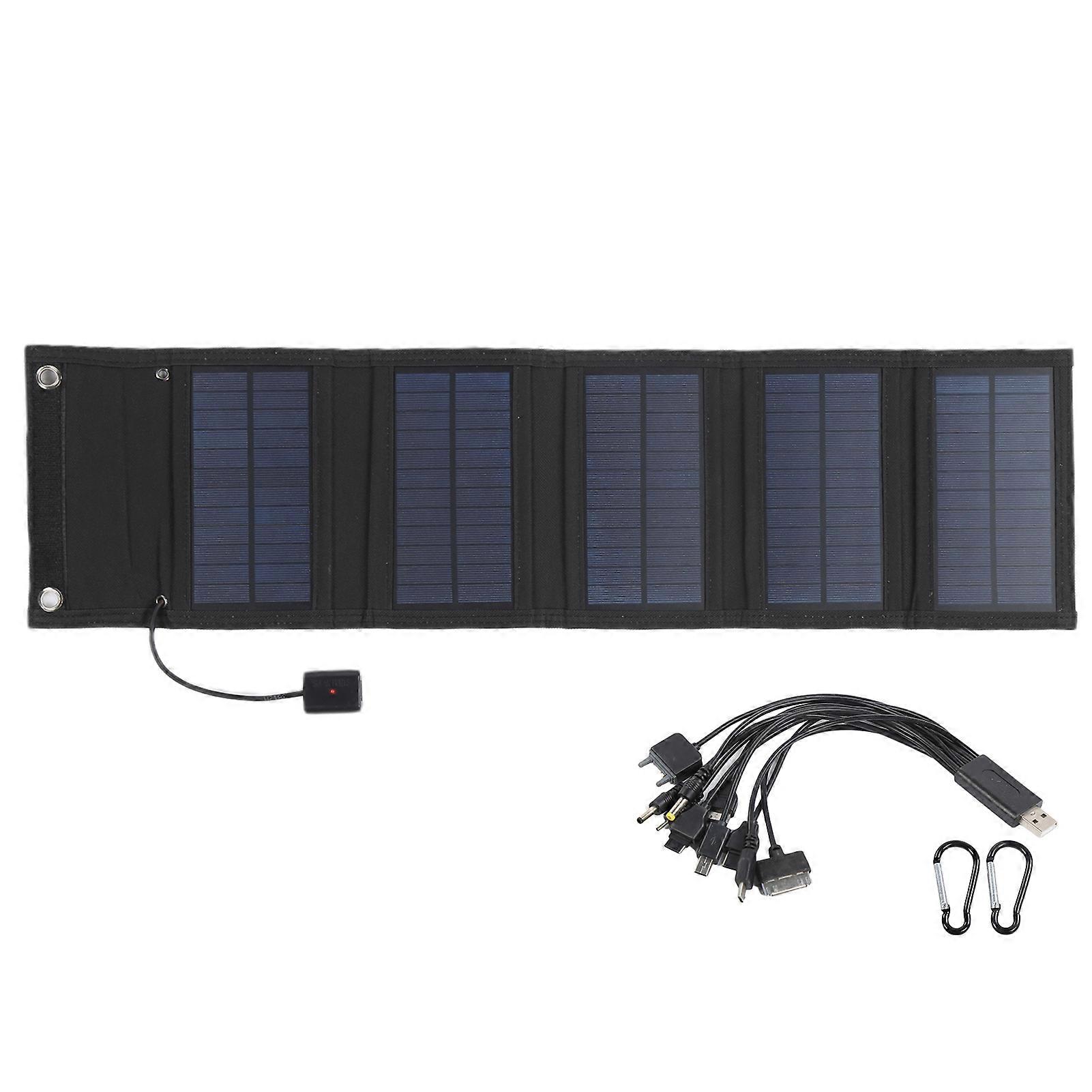 15W Monocrystalline Solar Panel Foldable Bag Charger for Tablet Computers Mobile Phones MP3