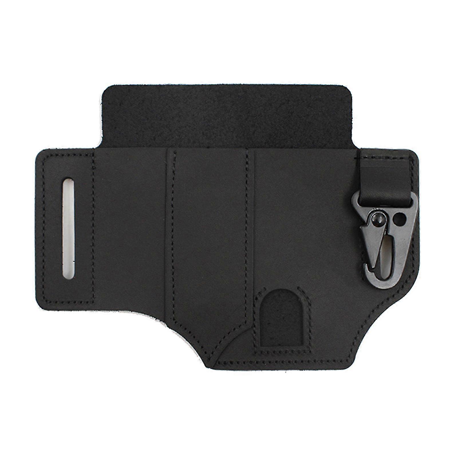Echte Lederscheide Edc Werkzeuge Taschenmesser Scheide mit Taschenlampe Holster Schlüsselanhänger