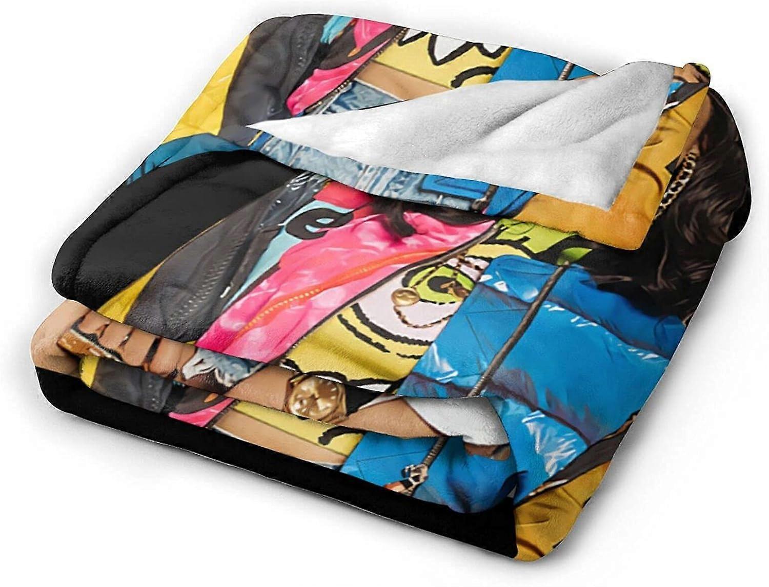 Tom Ellis Soft and Comfortable Warm Fleece Blanket for Sofa,Office Bed car Camp Couch Cozy Fluffy Plush Throw Blankets Beach Blankets-e444-R1067