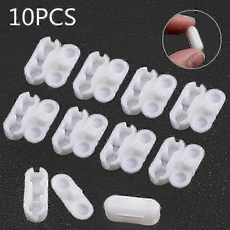 10pcs/παρτίδα πλαστικά ρολά τραβούν συνδετήρα αλυσίδας κουρτινών καλωδίων