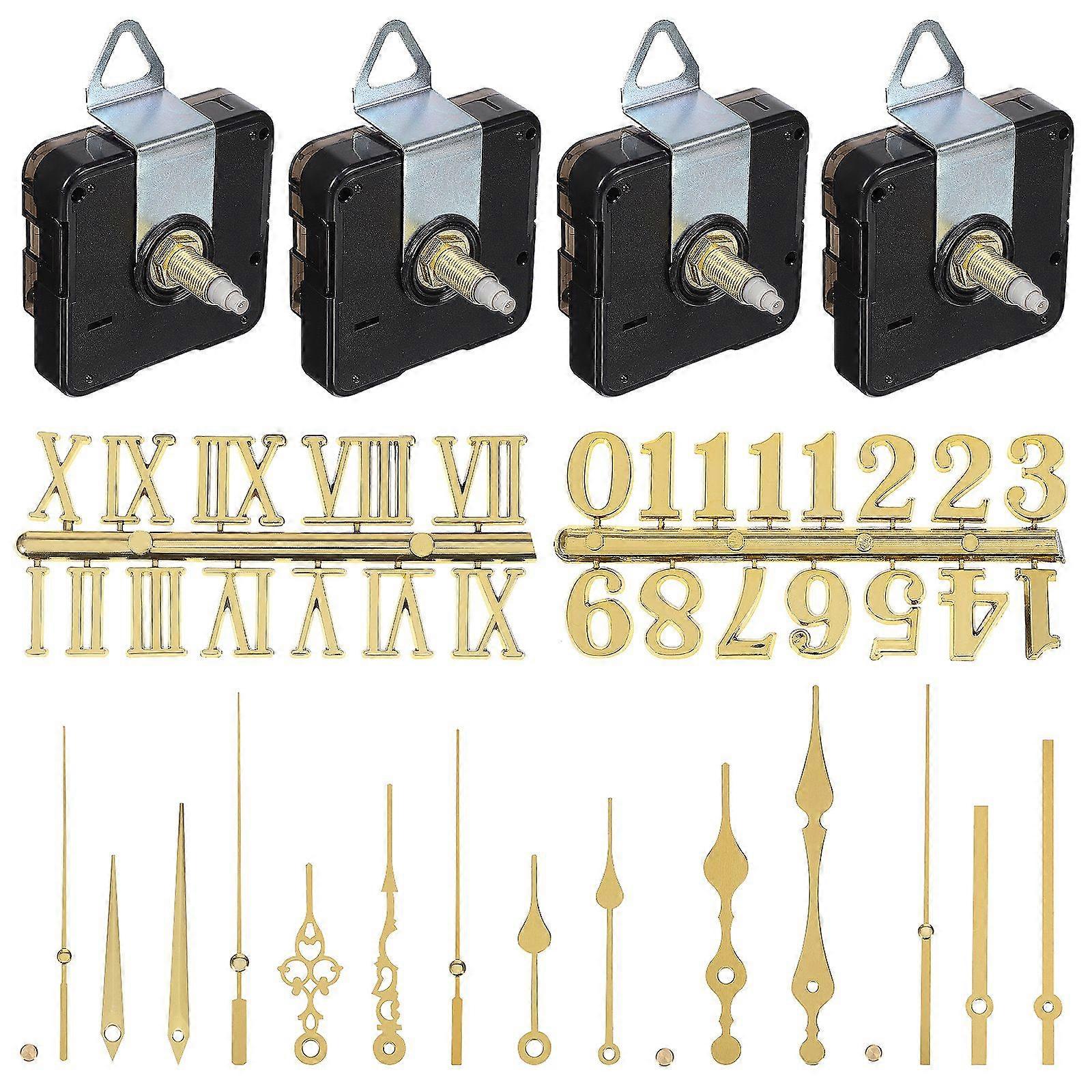 1 Set Clock Numerals Kit Quartz Clock Mechanism Kit Replacement Clock DIY Repair Parts for Clocks