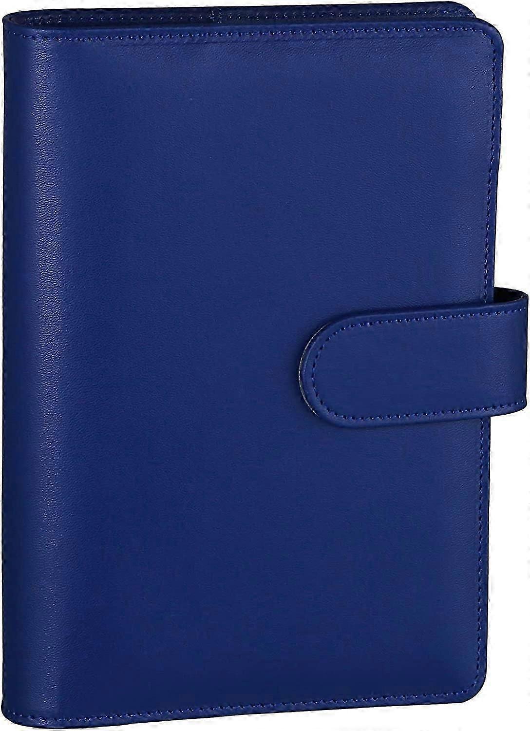 A6 PU Leather Budget Binder Refillable 6 Ring Notebook Binder for A6 Refill Paper