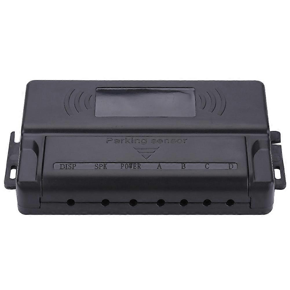 Universelles Park-Reverse-Backup-Radarsystem mit summendem Alarm und 4 Sensoren Weiß