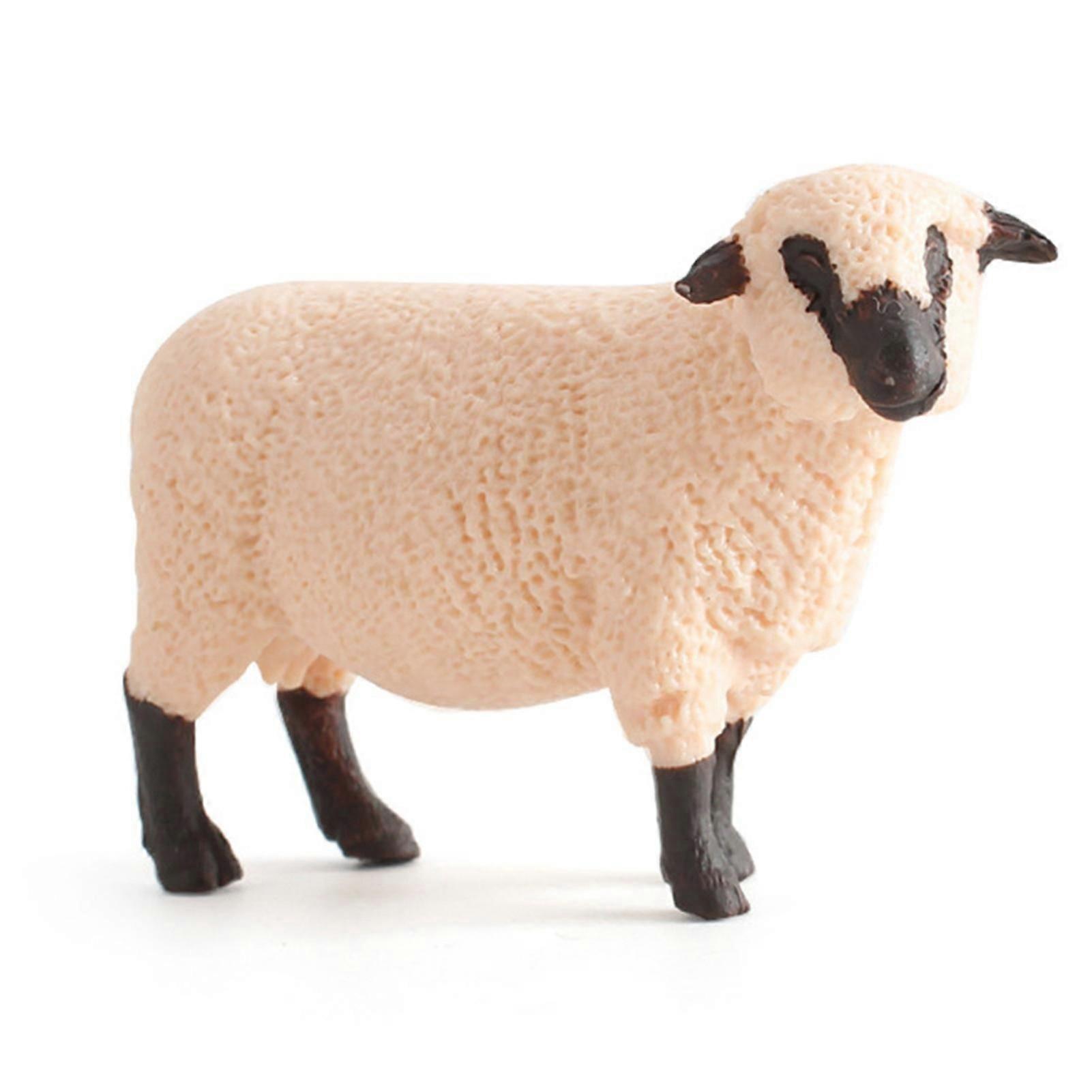 Sheep Solid Pvc Action Figure Desktop Decorative Ornament Collection Gift