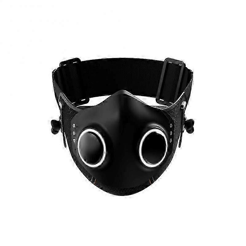 High-tech Steampunk Mask Double Valve Led Luminous Masque Bluetooth-compatible Headset