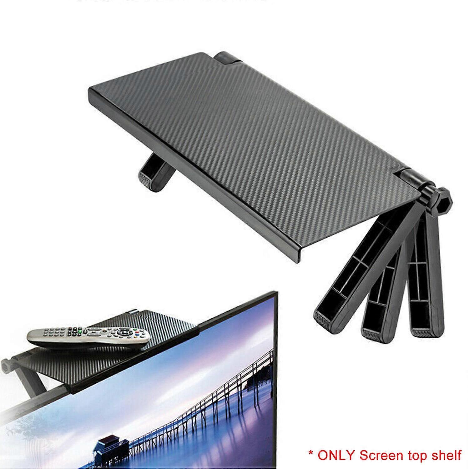 TV Top Shelf Screen Shelf Adjustable Screen Top Shelf TV Top Storage Bracket Computer Screen Shelf f
