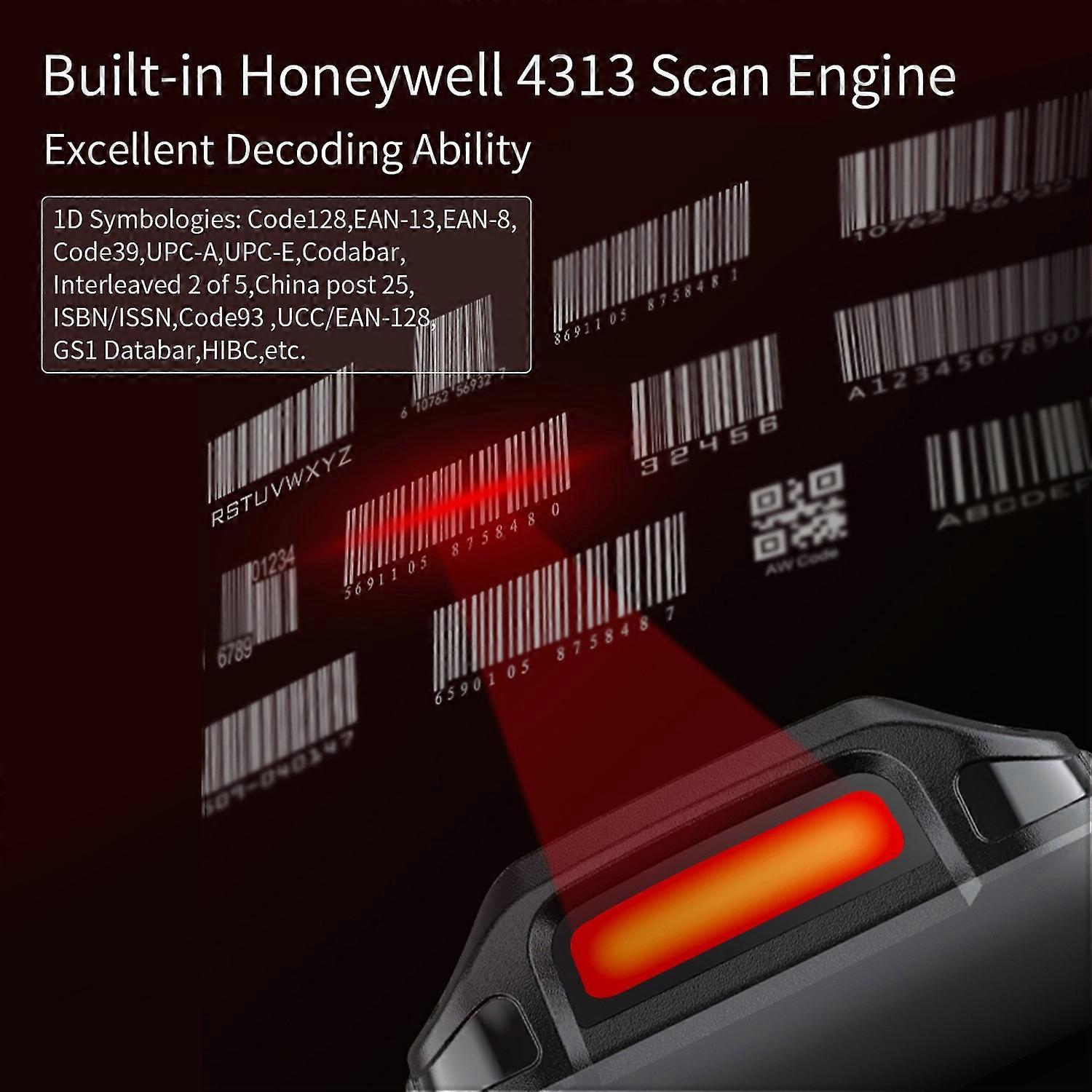 Android 10.0 1D Barcode Scanner Handheld Mobile Terminal PDA with Honeywell 4313 Scan Engine Support