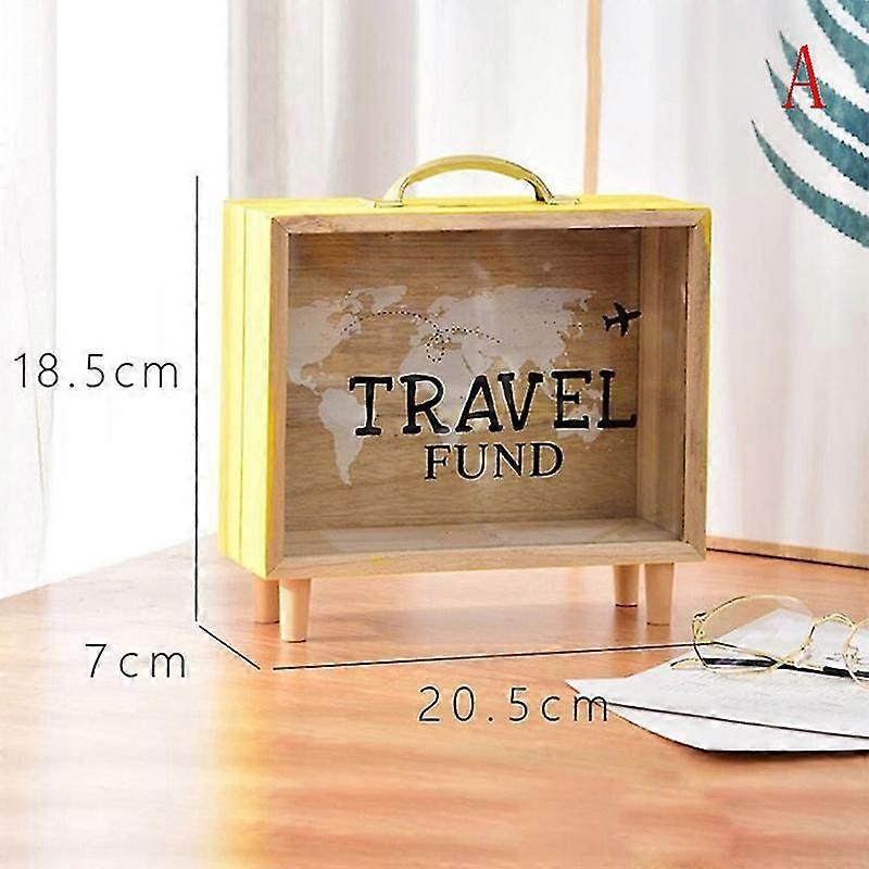 خشبي المال بنك صناديق المال أصبع البنوك ديكور المنزل هدية الأطفال صناديق المال