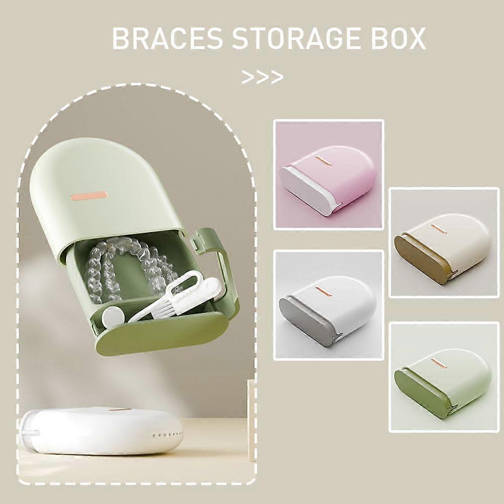 صندوق حماية الفم التجنيب حالة تنظيف الأسنان الكاذبة صندوق تخزين أطقم الأسنان
