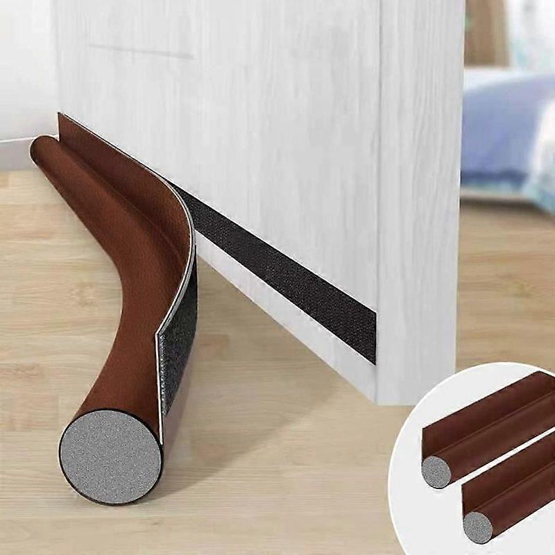2 Pcs Door Bottom Insulator Door Seal Keeps Warm and Cold Soundproof Protects from Drafts and Insects